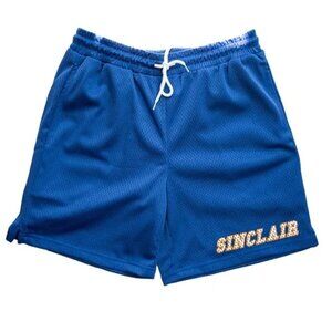NWT Sinclair size Large hockey mesh Blue Men's athletic Shorts